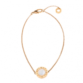 Pre Owned Bvlgari Bvlgari Mother of Pearl 18K Rose Gold Bracelet ML