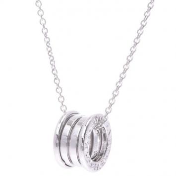 Pre Owned Bvlgari B.Zero1 3-Band 18K White Gold Band Pendant Necklace