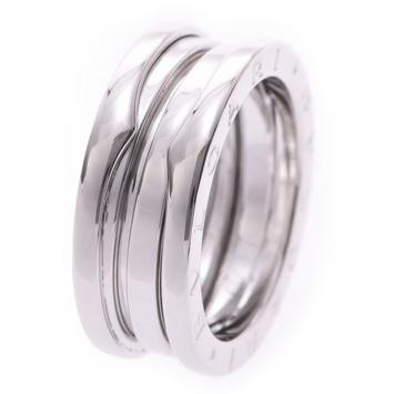 Pre Owned Bvlgari B.Zero1 3-Band 18k White Gold Band Ring Size 53