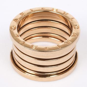 Pre Owned Bvlgari B.Zero1 18K Gold Band Ring Size 53