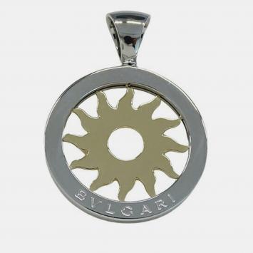 Bvlgari Tondo Sun 18K Yellow Gold Stainless Steel Charms and Pendants 