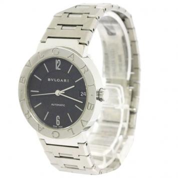 Pre Owned Bvlgari Black Stainless Steel Bvlgari Bvlgari Women's Wristwatch 33MM