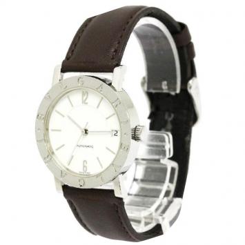 Pre Owned Bvlgari White Stainless Steel Bvlgari Bvlgari Women's Wristwatch 33MM