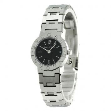 Pre Owned Bvlgari Black Stainless Steel Bvlgari Bvlgari Women's Wristwatch 23MM