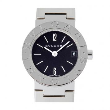 Pre Owned Bvlgari Black Stainless Steel Bb23Ss Women's Wristwatch 23MM