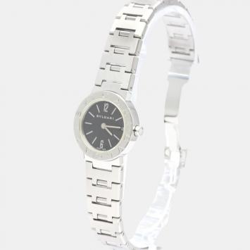 Pre Owned Bvlgari Black Stainless Steel Bvlgari Bvlgari BB23SS Quartz Women's Wristwatch 23 mm