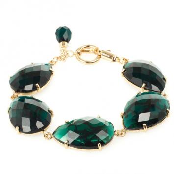 Pre Owned Carolina Herrera Green Drops Bracelet