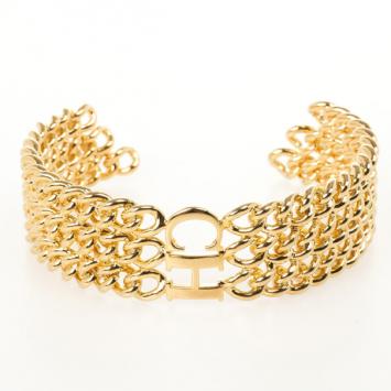Pre Owned Carolina Herrera Golden Chain Bracelet
