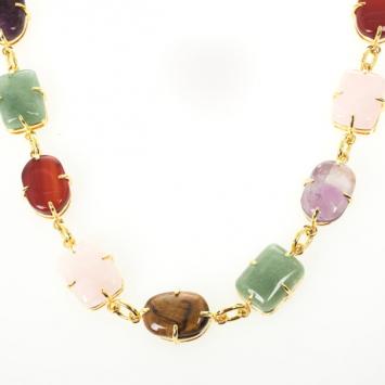 Pre Owned Carolina Herrera Colored Stones Necklace