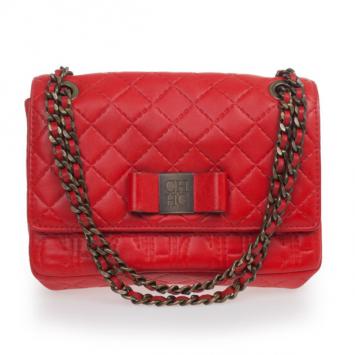 Pre Owned Carolina Herrera Monogram Embossed Bag