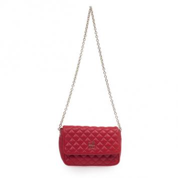 Pre Owned Carolina Herrera Red Quilted Flap Bag