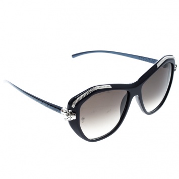 Pre Owned Cartier Dark Blue/Brown Gradient Panthere De Cartier Sunglasses