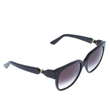 Pre Owned Cartier Black/Black Gradient T8201083 Trinity Wayfarer Sunglasses