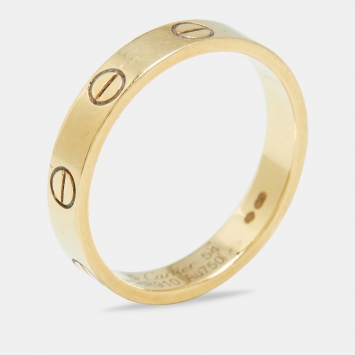 Pre Owned Cartier Love 18k Yellow Gold Wedding Band Ring Size 54