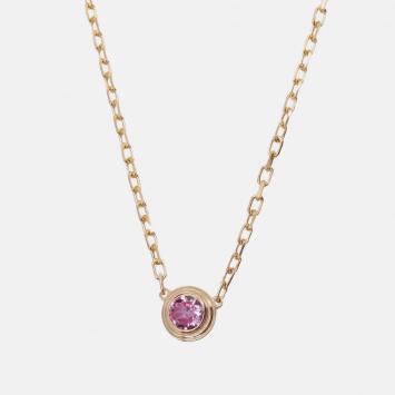 Pre Owned Cartier 18K Rose Gold and Pink Saphhire d'Amour Pendant Necklace