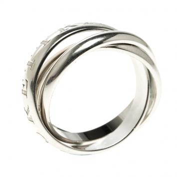 مملوكة مسبقًا Cartier Or Amour Et Trinity 18k White Gold Ring Size 57