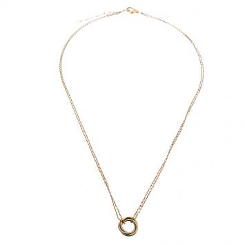Pre Owned Cartier Sweet Trinity 18k Three Tone Gold Necklace