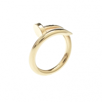 Pre Owned Cartier Juste Un Clou 18k Yellow Gold Ring Size 51