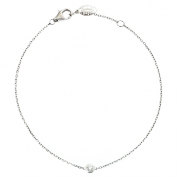 Pre Owned Cartier Diamants Legers de Cartier Diamond 18k White Gold XS Bracelet