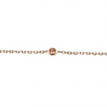 Pre Owned Cartier Diamants Légers De Cartier Diamond Rose Gold Bracelet
