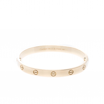 Pre Owned Cartier Love 18k Yellow Gold Bracelet 17