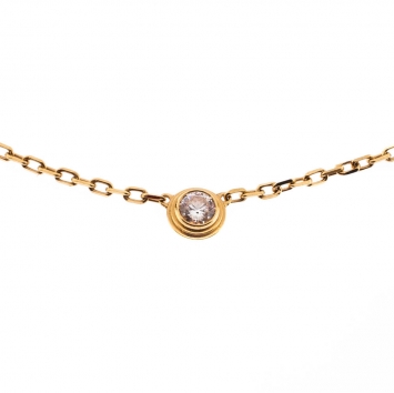 Pre Owned Cartier Diamants Légers De Cartier Diamond & 18k Yellow Gold SM Necklace