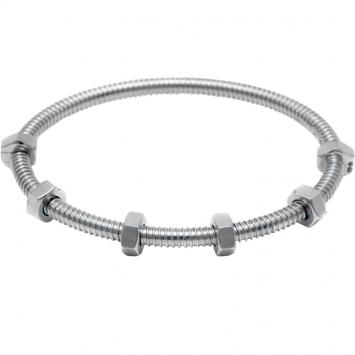 Pre Owned Cartier White Gold Ecrou De Cartier Bracelet Size 15