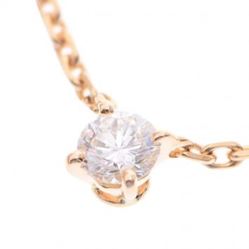 Pre Owned Cartier Love 18K Yellow Gold Diamond Necklace 