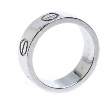 Pre Owned Cartier Love Platinum Band Ring Size 46