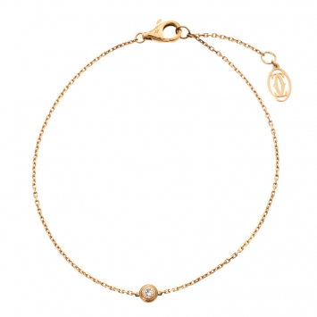 Pre Owned Cartier Diamants Legers De Cartier Diamond 18K Yellow Gold Bracelet 