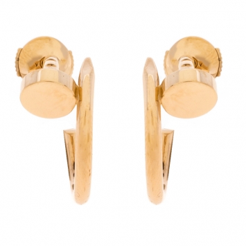 Pre Owned Cartier Juste Un Clou 18K Rose Gold Hoop Earrings