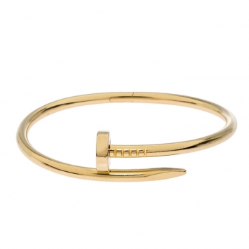 Pre Owned Cartier Juste Un Clou 18k Yellow Gold Bracelet 16cm