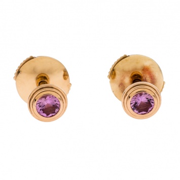 Pre Owned Cartier Saphirs Légers de Cartier Pink Gold Stud Earrings