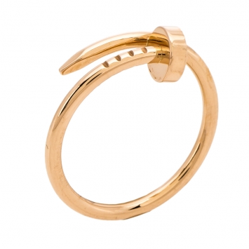 Pre Owned Cartier Juste un Clou 18K Rose Gold SM Ring Size 53