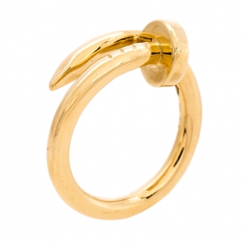 Pre Owned Cartier Juste Un Clou 18K Rose Gold Ring Size 49