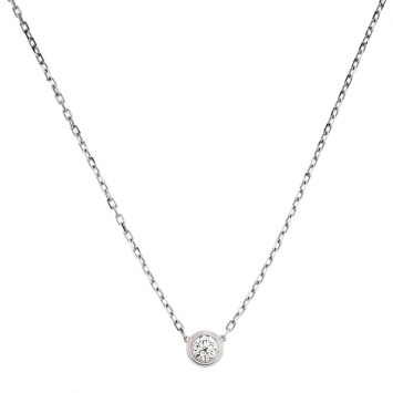 Pre Owned Cartier Diamants Legers De Cartier 18K White Gold Necklace LM
