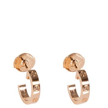 Pre Owned Cartier 18K Rose Gold Love Huggie Earrings
