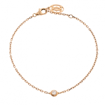 Pre Owned Cartier Diamants Legers de Cartier Diamond 18K Rose Gold Bracelet 