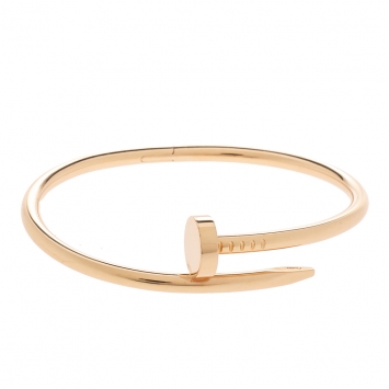 Pre Owned Cartier Juste Un Clou 18K Rose Gold Bracelet 17