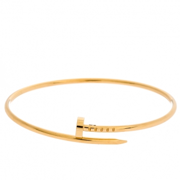 Pre Owned Cartier Juste Un Clou 18K Yellow Gold SM Bracelet 18