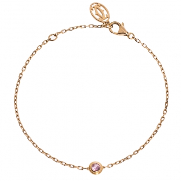 Pre Owned Cartier Saphirs Légers De Cartier Pink Sapphire 18K Rose Gold Bracelet