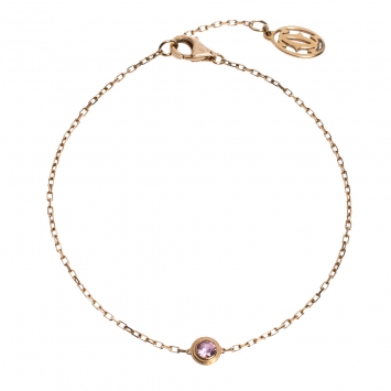 Pre Owned Cartier Saphirs Légers De Cartier Pink Sapphire 18K Rose Gold Bracelet