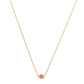Pre Owned Cartier Saphirs Legers Sapphire 18K Rose Gold Necklace