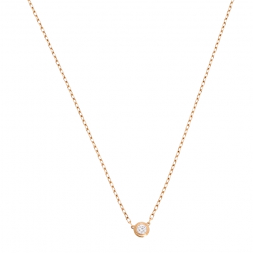 Pre Owned Cartier Diamants Legers Diamond 18K Rose Gold Necklace