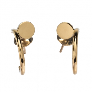 Pre Owned Cartier Juste Un Clou 18K Yellow Gold Hoop Earrings