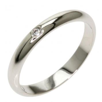 Pre Owned Cartier 1895 Platinum Diamond Wedding Band Ring Size 49