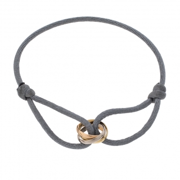 Pre Owned Cartier Trinity 18K Three Tone Gold Cord Bracelet