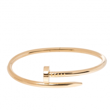 Pre Owned Cartier Juste Un Clou 18K Yellow Gold Bracelet 17