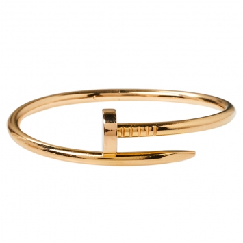 Pre Owned Cartier Juste Un Clou 18K Rose Gold Bracelet 15