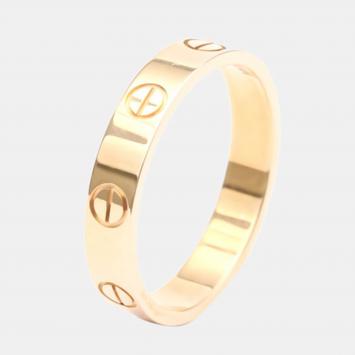 Pre Owned Cartier Love 18K Rose Gold Ring EU 53